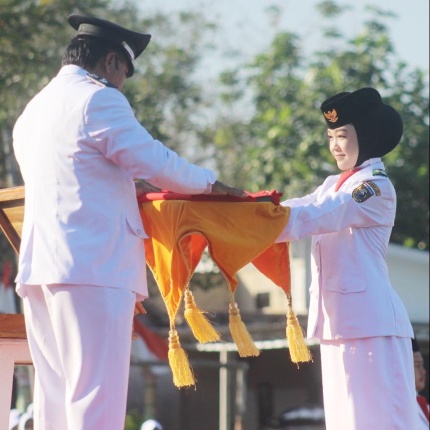 Upacara HUT RI Ke-79 Desa Bumi  Jaya